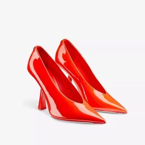 ISO JIMMY CHOO Sailor Mars Pump 100 leather heeled courts
